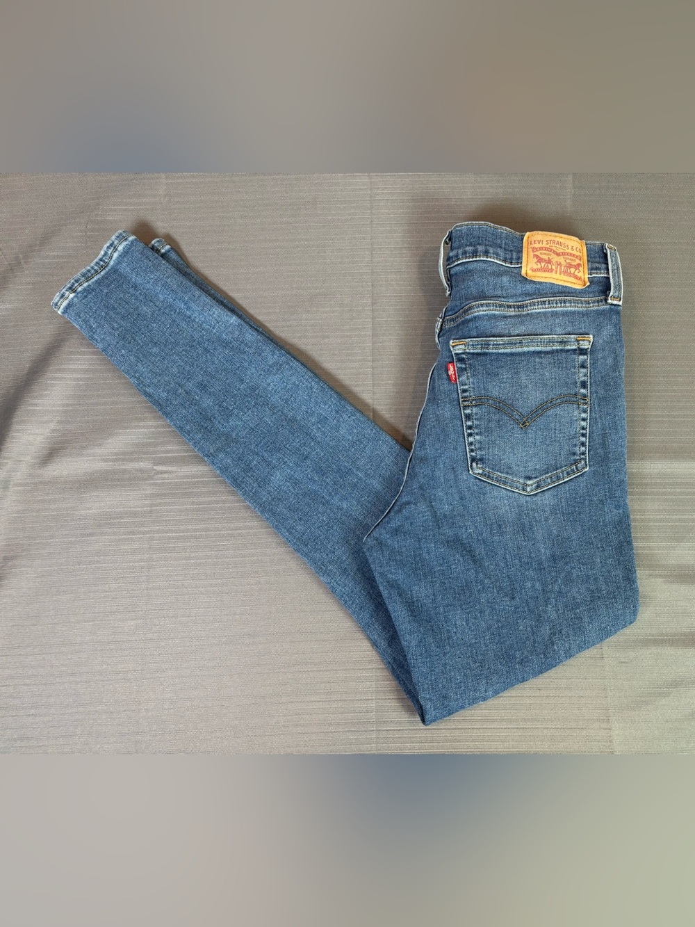 Levi’s 720 High Rise Super Skinny Jeans W30 L30 Blue Stretch Denim